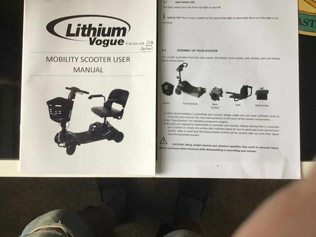 Scooter- Lithium Vogue Endurance 21Ah. – Disability North